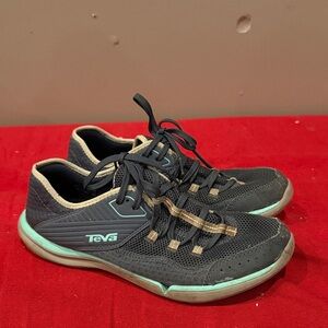 Teva navy and Cream Athletic Shoes